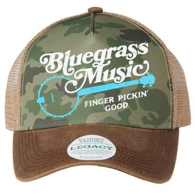 Bluegrass Music Finger Pickin Good Banjo Design Graphic Legacy Tie Dye Trucker Hat