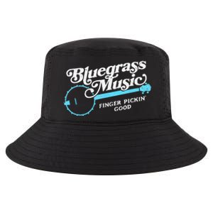 Bluegrass Music Finger Pickin Good Banjo Design Graphic Cool Comfort Performance Bucket Hat