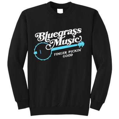 Bluegrass Music Finger Pickin Good Banjo Design Graphic Sweatshirt