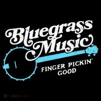 Bluegrass Music Finger Pickin Good Banjo Design Graphic T-Shirt