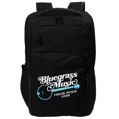 Bluegrass Music Finger Pickin Good Banjo Design Graphic Impact Tech Backpack