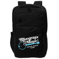 Bluegrass Music Finger Pickin Good Banjo Design Graphic Impact Tech Backpack