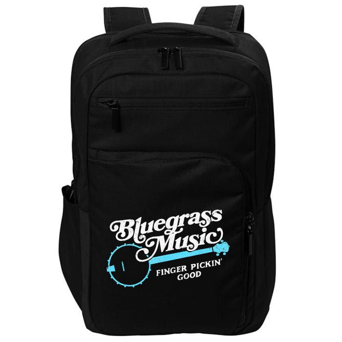 Bluegrass Music Finger Pickin Good Banjo Design Graphic Impact Tech Backpack