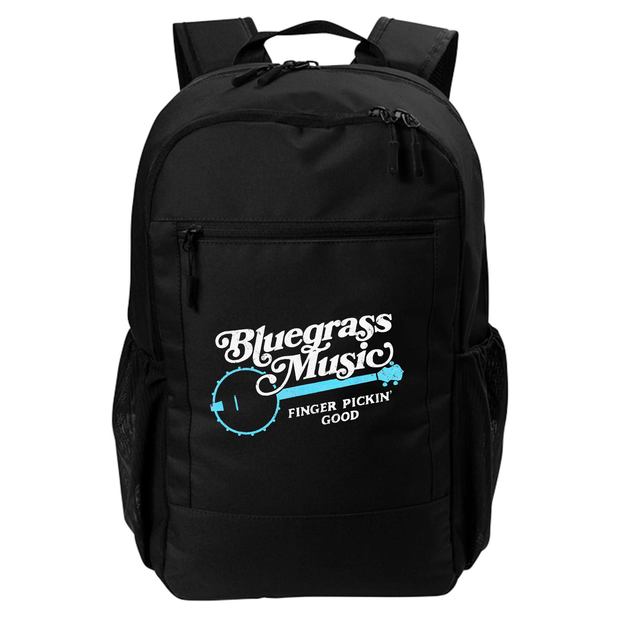 Bluegrass Music Finger Pickin Good Banjo Design Graphic Backpack