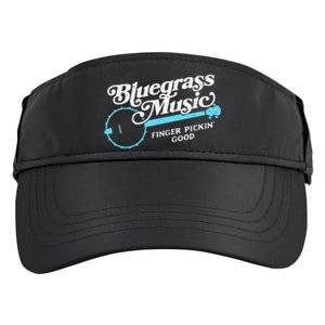 Bluegrass Music Finger Pickin Good Banjo Design Graphic Adult Drive Performance Visor