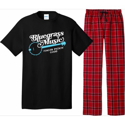 Bluegrass Music Finger Pickin Good Banjo Design Graphic Pajama Set