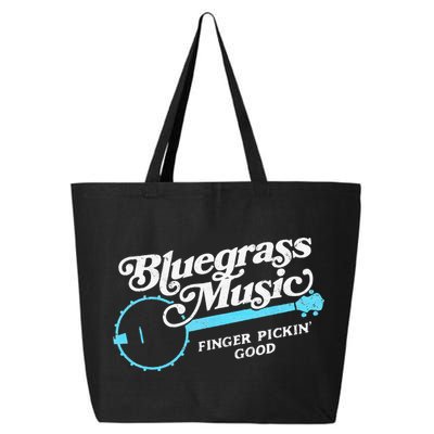 Bluegrass Music Finger Pickin Good Banjo Design Graphic 25L Jumbo Tote