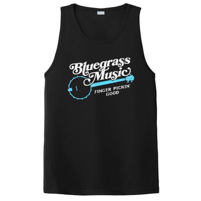 Bluegrass Music Finger Pickin Good Banjo Design Graphic PosiCharge Competitor Tank