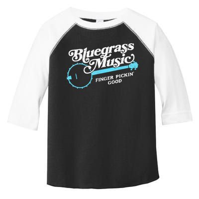 Bluegrass Music Finger Pickin Good Banjo Design Graphic Toddler Fine Jersey T-Shirt