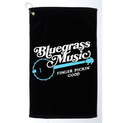 Bluegrass Music Finger Pickin Good Banjo Design Graphic Golf Towel