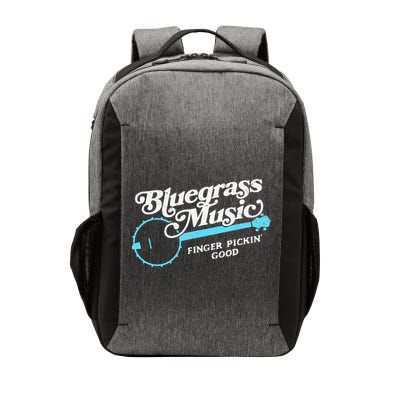 Bluegrass Music Finger Pickin Good Banjo Design Graphic Vector Backpack