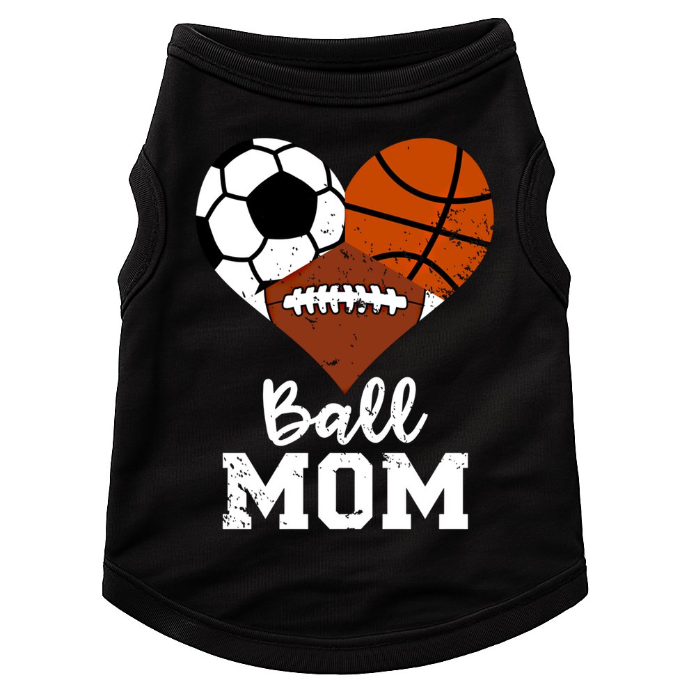 Ball Mom Funny Basketball Football Soccer Mom Gift Doggie Tank