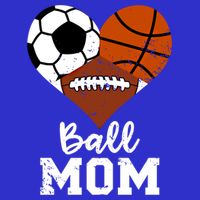 Ball Mom Funny Basketball Football Soccer Mom Gift 16 in Basic Backpack