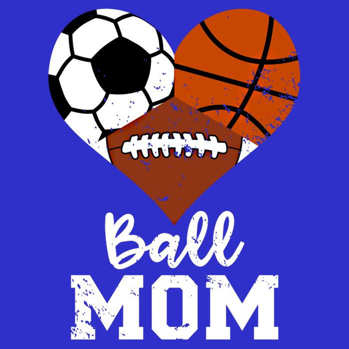 Ball Mom Funny Basketball Football Soccer Mom Gift 16 in Basic Backpack