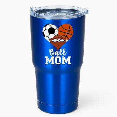 Ball Mom Funny Basketball Football Soccer Mom Gift Tumbler