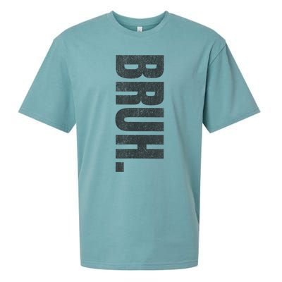 Bruh Meme Funny Saying Brother Greeting Teens Funny Sueded Cloud Jersey T-Shirt