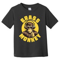 Brass Monkey Funny Cool Music Toddler T-Shirt