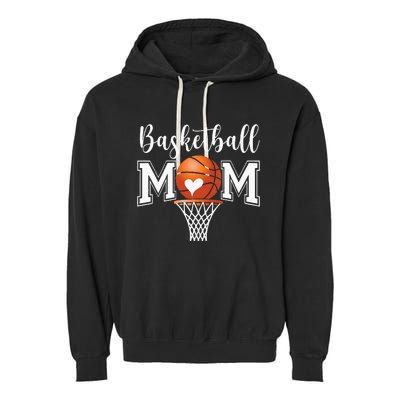 Basketball Mom Funny Mothers Day Garment-Dyed Fleece Hoodie