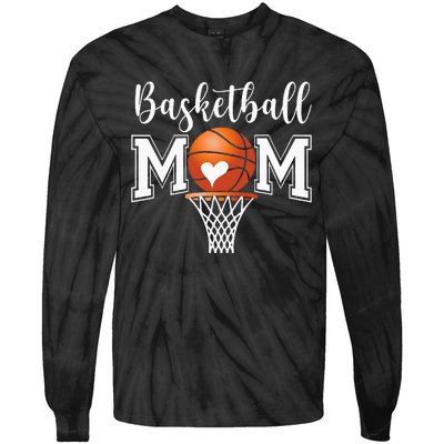 Basketball Mom Funny Mothers Day Tie-Dye Long Sleeve Shirt