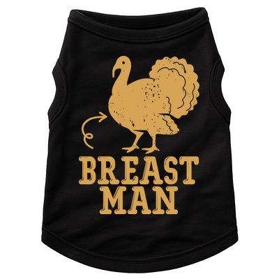 Breast Man Funny Turkey Thanksgiving Doggie Tank