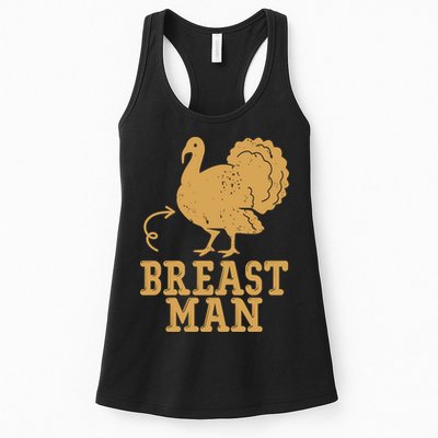 Breast Man Funny Turkey Thanksgiving Womens Tank Top