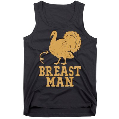 Breast Man Funny Turkey Thanksgiving Tank Top