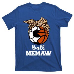 Ball Memaw Funny Soccer Basketball Memaw Gift T-Shirt