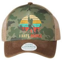 Bigfoot Middle Finger I Hate People Abduction Sasquatch Legacy Tie Dye Trucker Hat