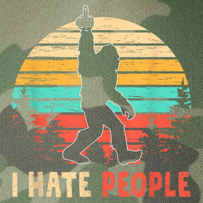 Bigfoot Middle Finger I Hate People Abduction Sasquatch Legacy Tie Dye Trucker Hat