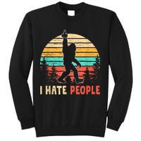 Bigfoot Middle Finger I Hate People Abduction Sasquatch Sweatshirt