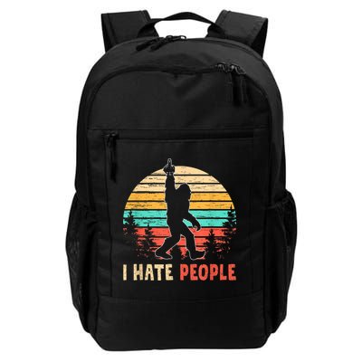 Bigfoot Middle Finger I Hate People Abduction Sasquatch Backpack