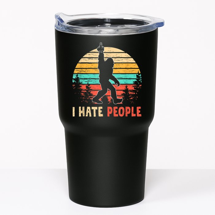 Bigfoot Middle Finger I Hate People Abduction Sasquatch Tumbler