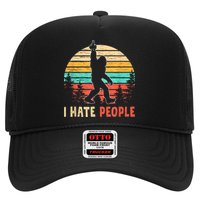 Bigfoot Middle Finger I Hate People Abduction Sasquatch Hat