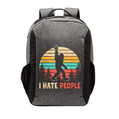 Bigfoot Middle Finger I Hate People Abduction Sasquatch Vector Backpack