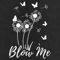 Blow Me Funny Dandelion Plant Flower Lovers  Wo 7 Panel Mesh Trucker Snapback Hat