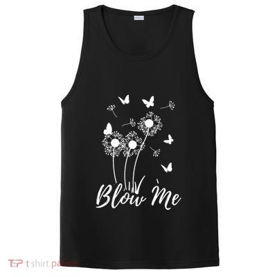 Blow Me Funny Dandelion Plant Flower Lovers  Wo PosiCharge Competitor Tank