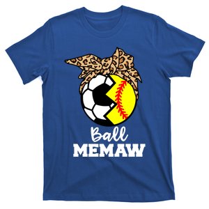 Ball Memaw Funny Soccer Softball Memaw Gift T-Shirt