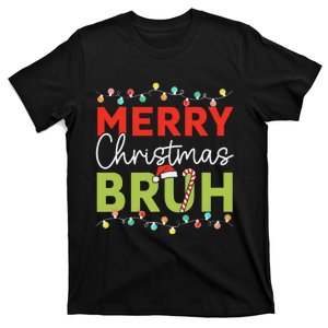 Bruh Meme Funny Saying Bro Greeting Ns Christmas T-Shirt