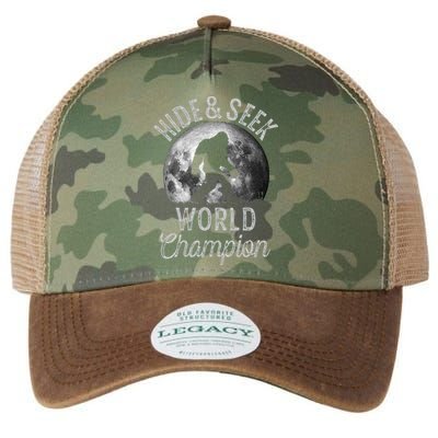 Bigfoot Moon Fantasy Hide And Seek World Champion Sasquatch Legacy Tie Dye Trucker Hat