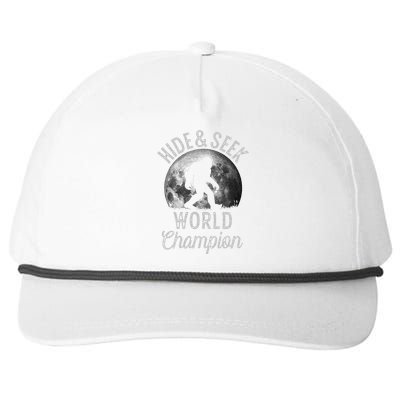 Bigfoot Moon Fantasy Hide And Seek World Champion Sasquatch Snapback Five-Panel Rope Hat