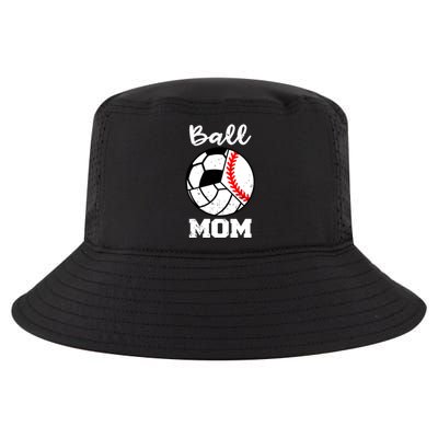 Ball Mom Funny Baseball Volleyball Soccer Mom Cute Gift Cool Comfort Performance Bucket Hat