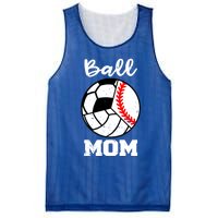 Ball Mom Funny Baseball Volleyball Soccer Mom Cute Gift Mesh Reversible Basketball Jersey Tank