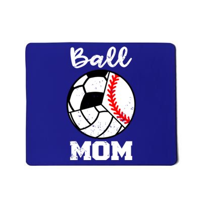 Ball Mom Funny Baseball Volleyball Soccer Mom Cute Gift Mousepad