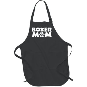 Boxer Mom Funny Boxer Dog Owner Dog Mom MotherS Day Full-Length Apron With Pockets