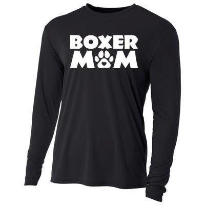 Boxer Mom Funny Boxer Dog Owner Dog Mom MotherS Day Cooling Performance Long Sleeve Crew