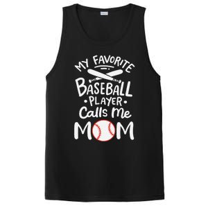 Baseball My Favorite Baseball Player Calls Me Mom PosiCharge Competitor Tank