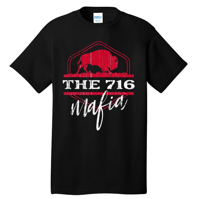 Buffalo Mafia For The 716 Area Code Buffalo Ny Tall T-Shirt