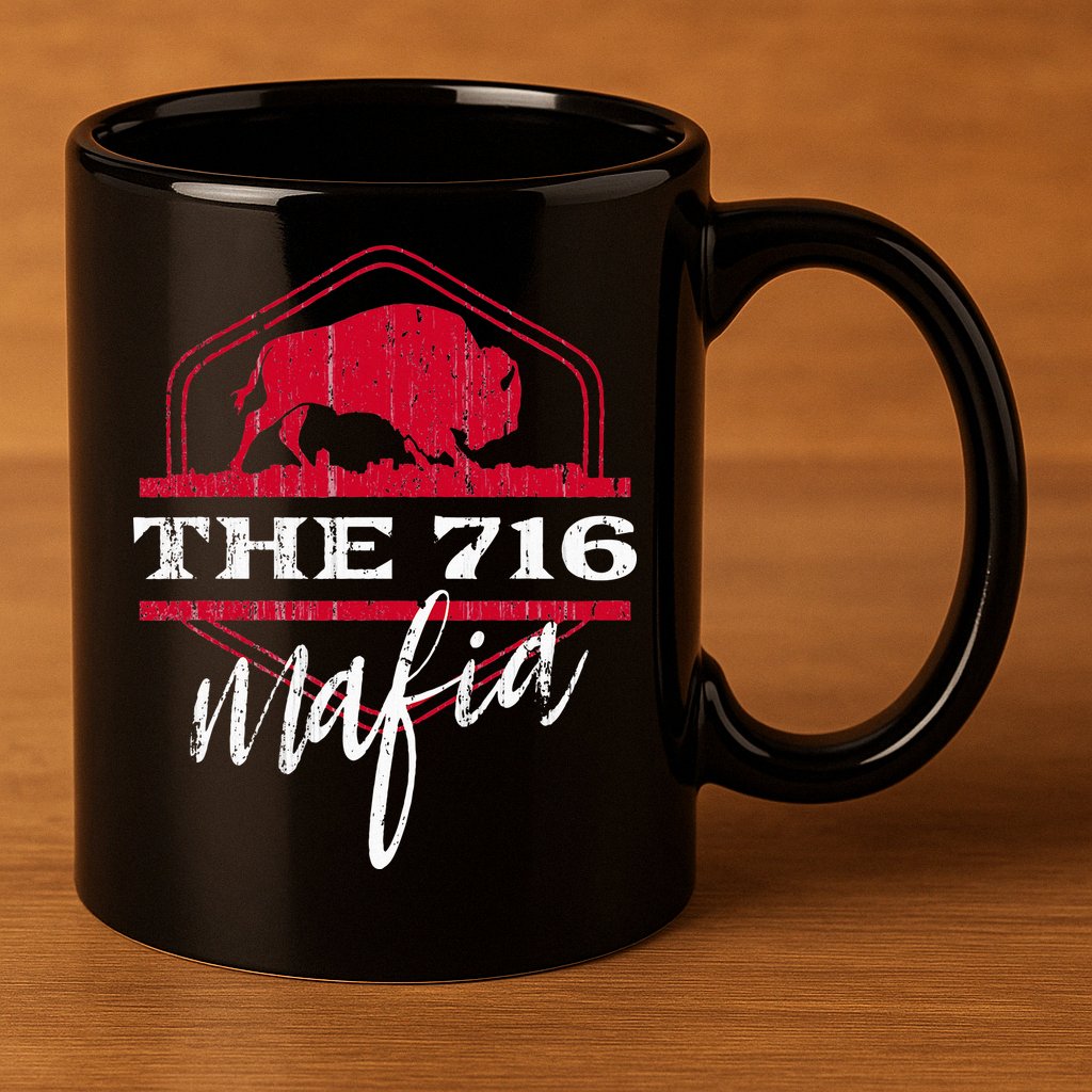Buffalo Mafia For The 716 Area Code Buffalo Ny 11oz C Handle Ceramic Mug