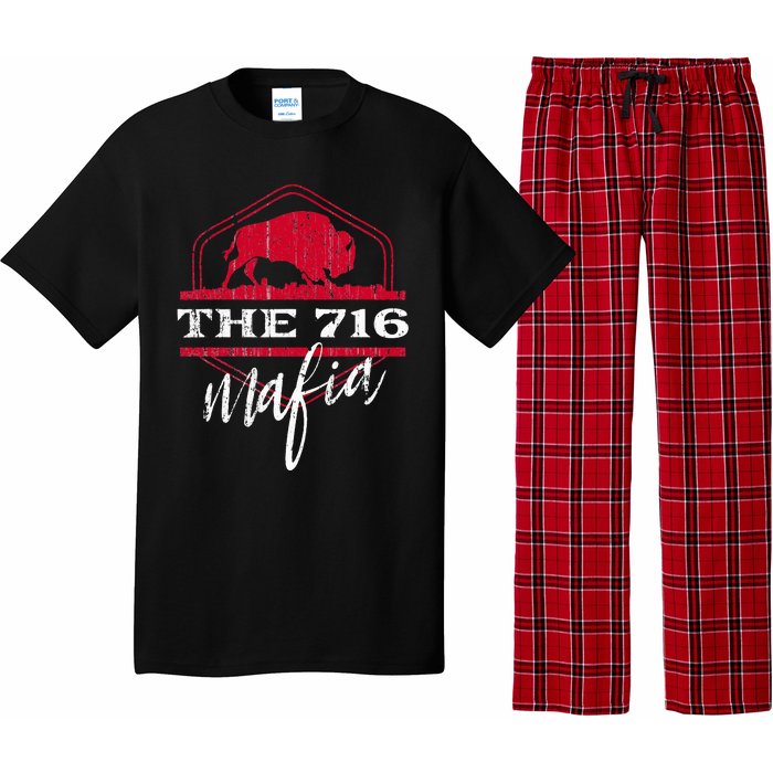 Buffalo Mafia For The 716 Area Code Buffalo Ny Pajama Set