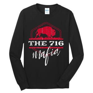 Buffalo Mafia For The 716 Area Code Buffalo Ny Tall Long Sleeve T-Shirt